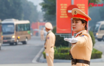 Hàng trăm phương tiện tổng duyệt dẫn đoàn đại biểu dự Đại hội XIV của Đảng