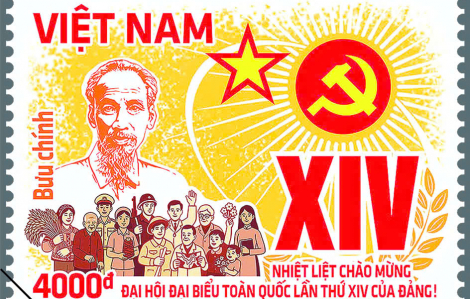 Phát hành bộ tem đặc biệt chào mừng Đại hội Đảng lần thứ XIV