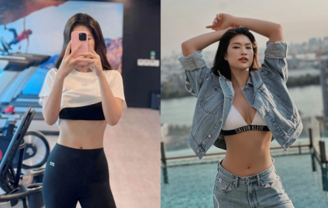 Sao Việt khỏe đẹp: Hoa hậu Thiên Ân giữ dáng nhờ tập luyện kỷ luật