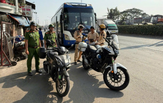 TPHCM: Nhiều xe khách vi phạm trật tự an toàn giao thông bị xử lý