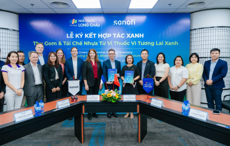 Sanofi và Long Châu tiên phong triển khai thu gom và tái chế nhựa từ vỉ thuốc