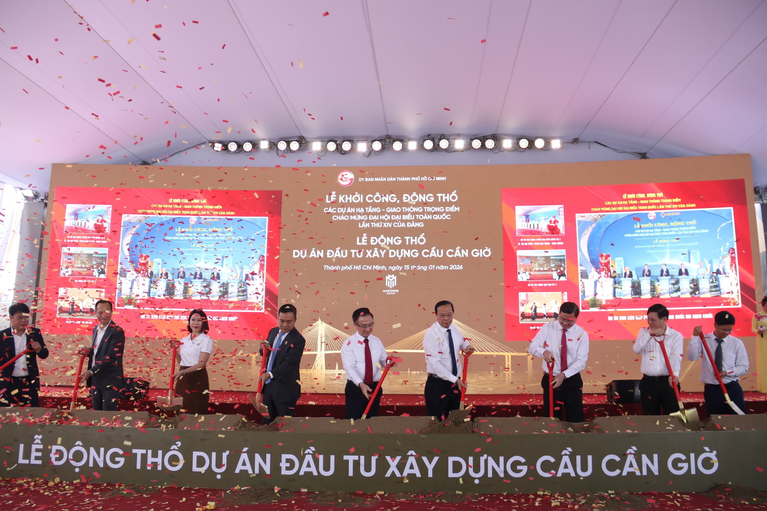 Lễ động thổ dự án cầu Cần Giờ