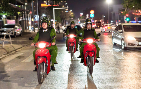 Xuyên đêm tuần tra, bảo vệ tuyệt đối an ninh cho Đại hội XIV của Đảng