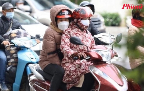 Hà Nội rét 9 độ C, người dân vật lộn trong giá lạnh buổi sáng