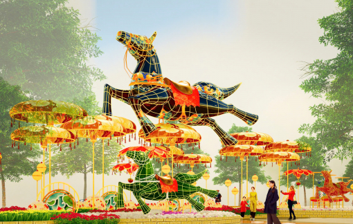 Đường hoa Nguyễn Huệ Tết Bính Ngọ 2026 mở rộng đến phường Thủ Dầu Một và Vũng Tàu