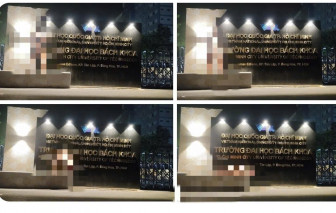 Xác minh vụ thanh niên có hành vi phản cảm trước cổng trường Đại học Bách Khoa