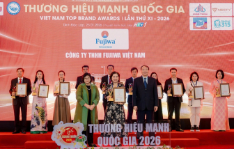 FUJIWA được vinh danh Top 5 Thương hiệu mạnh quốc gia 2026