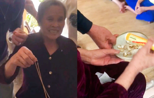 Con cháu vỡ òa vì món quà bất ngờ của cụ bà U80 trong ngày giỗ