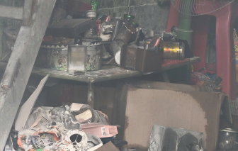 Cháy 4 phòng trọ của công nhân, lửa thiêu rụi nhiều tài sản