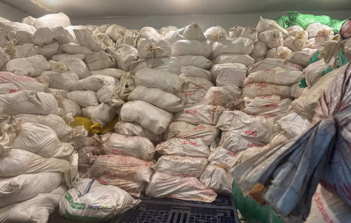 Phát hiện 60 tấn lòng hôi thối trong kho lạnh ở Hà Nội