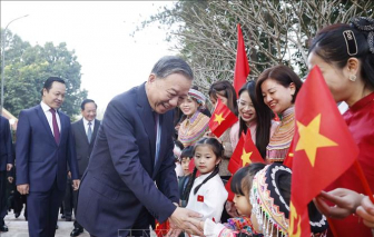 Tổng Bí thư Tô Lâm dự Lễ Khánh thành Nhà tưởng niệm Chủ tịch Hồ Chí Minh tại di tích đồi E2