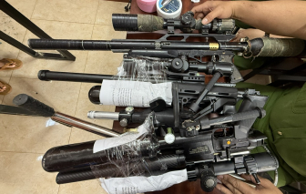 Triệt xóa đường dây chuyên chế tạo súng quân dụng bán kiếm lời