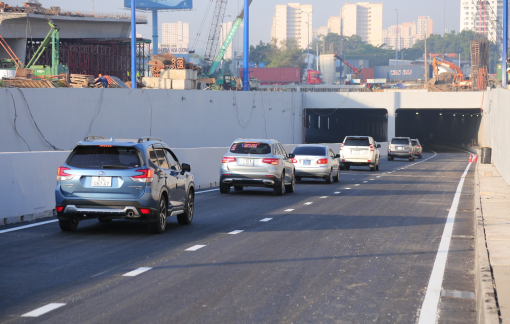 Thông xe hầm chui cuối cùng tại nút giao An Phú