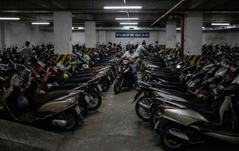 Bãi giữ xe bóc trần văn hóa chung cư