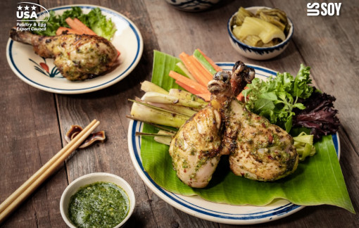 Tết về, bếp ấm - Gà Mỹ nổ muối é cho mâm cơm đoàn viên