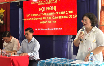 Hội nghị lấy ý kiến cử tri tại phường Tân Thới Hiệp