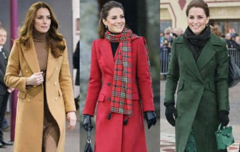 Học cách diện áo khoác dài chuẩn sang, vừa thanh lịch vừa tôn dáng như Công nương Kate Middleton