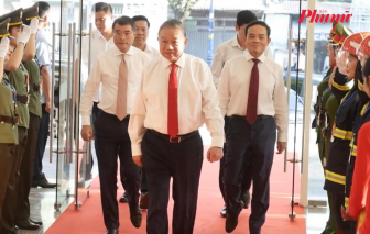 Tổng bí thư Tô Lâm đến thăm, chúc tết Đảng bộ, Chính quyền và Nhân dân TPHCM