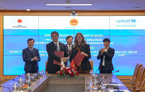 Nhật Bản và UNICEF tiếp tục hợp tác tăng cường khả năng ứng phó với biến đổi khí hậu tại Việt Nam