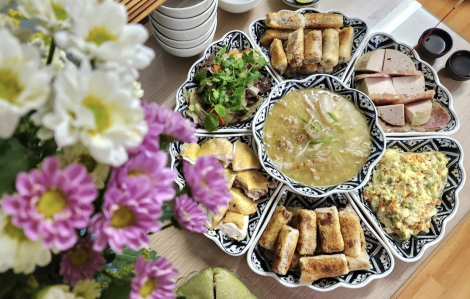 Rực rỡ sắc màu mâm cỗ ngày 23 tháng Chạp