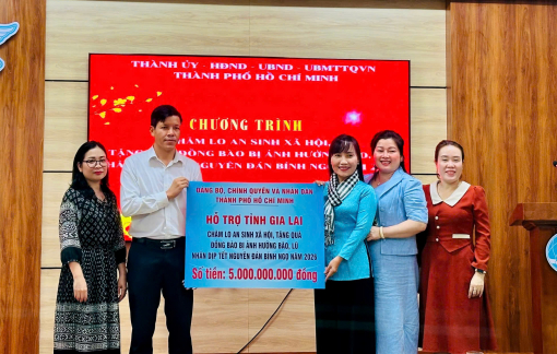 TPHCM: 10 tỉ đồng hỗ trợ đồng bào vùng lũ tỉnh Gia Lai và Đắk Lắk