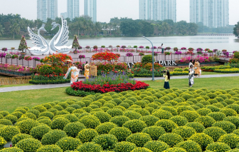 Ecopark tràn ngập sắc hoa tại các đại đô thị khắp 3 miền dịp tết Bính Ngọ 2026