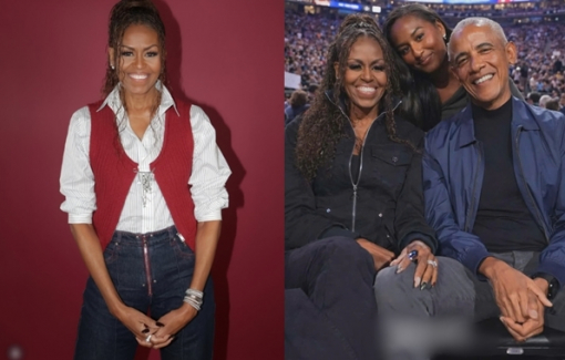 Cựu Đệ nhất phu nhân Michelle Obama giản dị, trẻ trung ở tuổi 62