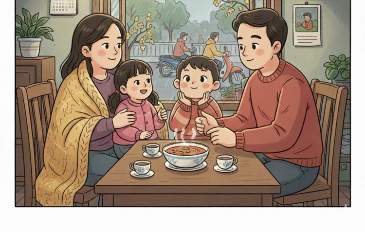 Giữa ngày lạnh, nhà là nơi ấm nhất