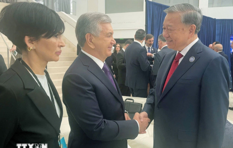 Tổng bí thư gặp lãnh đạo các nước nhân dịp dự cuộc họp Hội đồng Hòa bình về Gaza