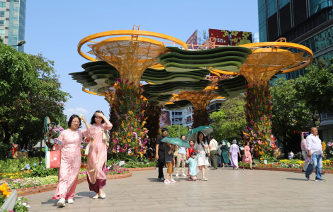 Hơn 1,8 triệu lượt khách du xuân tại đường hoa Nguyễn Huệ