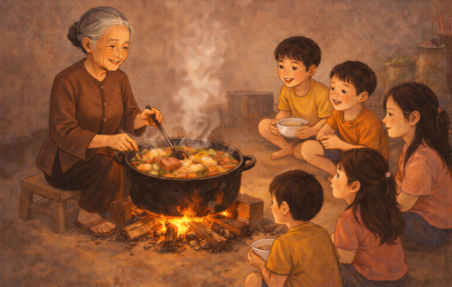 Nồi xà bần của ngoại