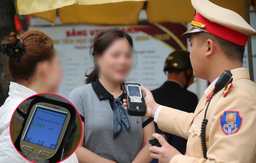 Nhiều tài xế vi phạm nồng độ cồn bị xử phạt