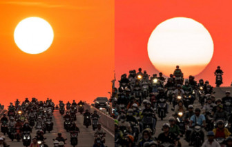 Đổ xổ đi săn mặt trời lặn trên cầu Sài Gòn