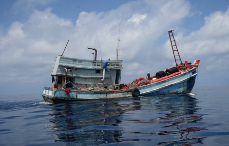 Đánh bắt ở vùng biển nước ngoài, một tàu cá An Giang bị xử lý