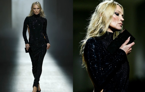 Kate Moss tái xuất sàn diễn Gucci sau gần 30 năm