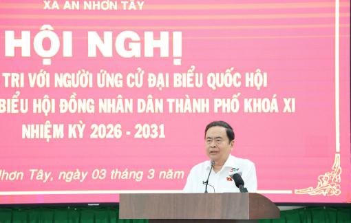 Chủ tịch Quốc hội Trần Thanh Mẫn tiếp xúc cử tri vùng đất thép Củ Chi