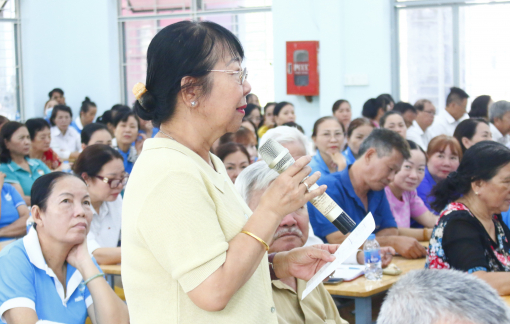 Cử tri phường Tân Thuận gửi gắm nhiều kỳ vọng đến ứng cử viên HĐND TPHCM