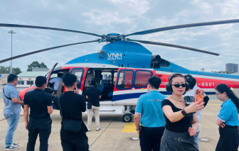 Tour ngắm TPHCM bằng trực thăng sắp khai thác chính thức