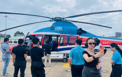 Tour ngắm TPHCM bằng trực thăng sắp khai thác chính thức