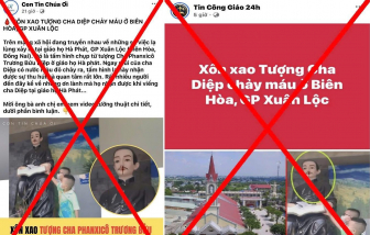 Thông tin ‘tượng Cha Phanxicô Trương Bửu Diệp chảy máu’ ở Đồng Nai là sai sự thật