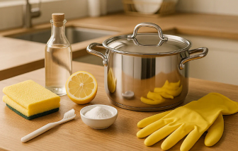 Mẹo vệ sinh nồi inox hiệu quả, giữ bề mặt sáng bóng như mới