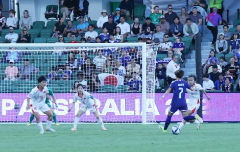 Thua Nhật Bản 0-4, các cô gái Việt Nam không thể vượt qua vòng bảng