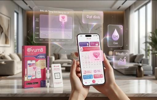 Theo dõi nồng độ LH chuẩn xác với que thử rụng trứng OvumB thế hệ mới