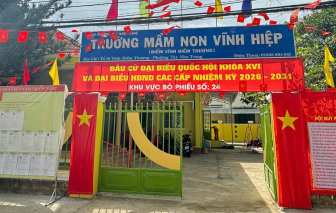 Điểm trường mầm non bị lũ lụt tàn phá được thay "áo mới"