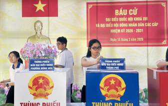 22.000 sinh viên lần đầu đi bầu cử tại ký túc xá Đại học Quốc gia TPHCM