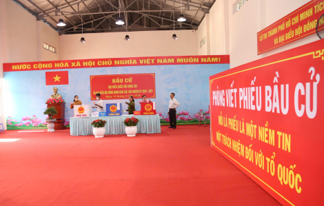 Gần 79 triệu cử tri trên cả nước đi bỏ phiếu