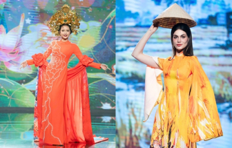 Hoa hậu Ngọc Châu, Miss Charm Anna Blanco diện áo dài cùng 'đọ' sắc