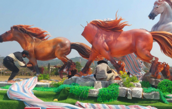 Sẽ bỏ tiền phục dựng lại linh vật 'Mã đáo thành công' bị đập phá ở Quảng Trị