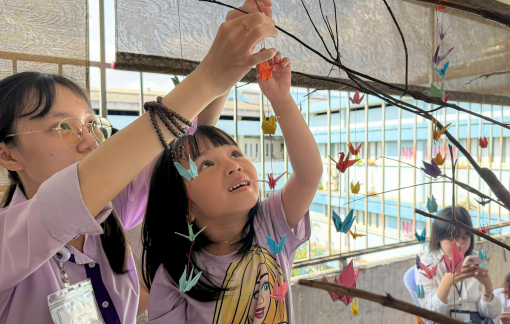 Những chú hạc giấy 'chở' điều ước nhỏ xinh của bệnh nhi