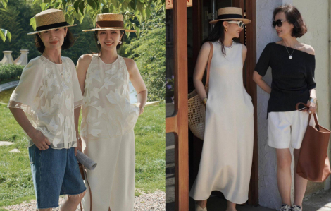 Mẹ trung niên 'đu' thời trang Gen Z cùng con gái thế nào để không lố?